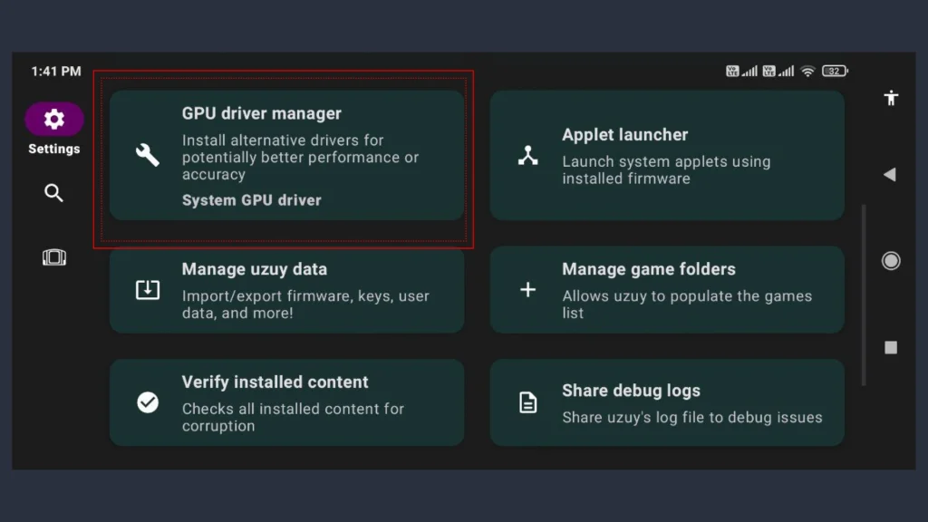 Access the GPU Driver Manager