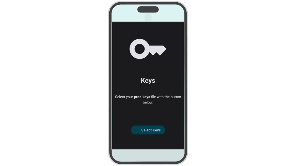 add prod.keys file